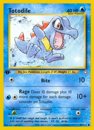 Totodile (80/111) [Neo Genesis Unlimited] - Trinity Hobby