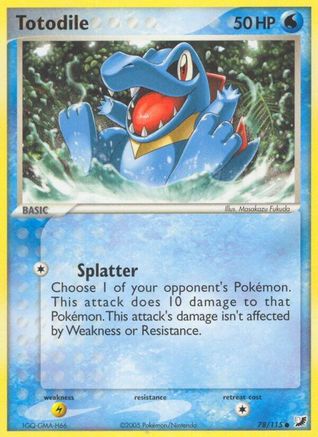 Totodile (78/115) [EX: Unseen Forces] - Trinity Hobby