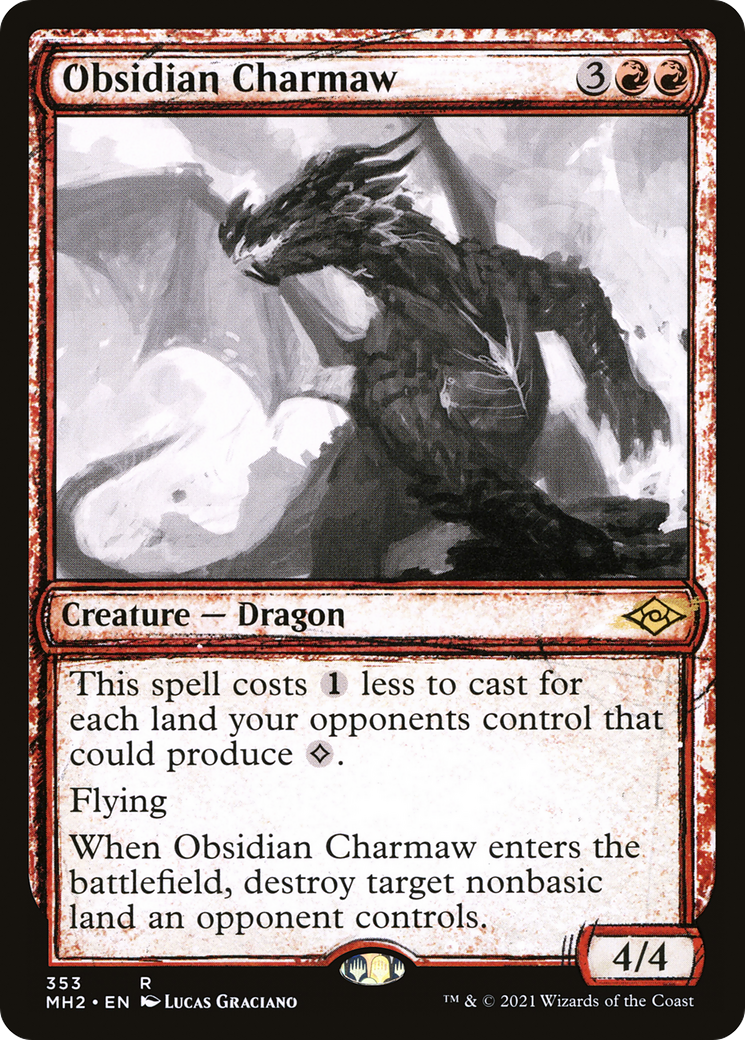 Obsidian Charmaw (Sketch) [Modern Horizons 2] - Trinity Hobby