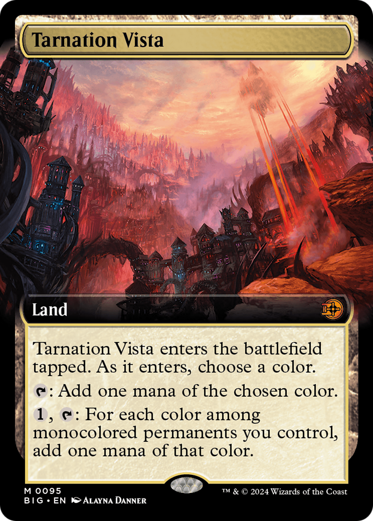 Tarnation Vista (Extended Art) [Outlaws of Thunder Junction: The Big Score] - Trinity Hobby