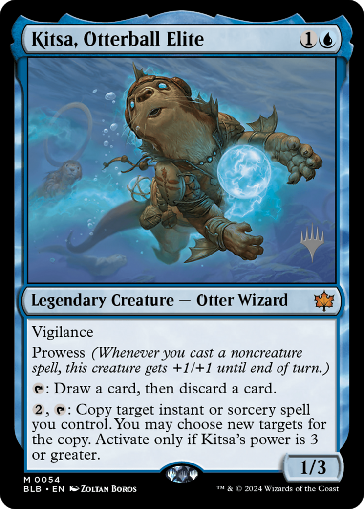 Kitsa, Otterball Elite (Promo Pack) [Bloomburrow Promos] - Trinity Hobby