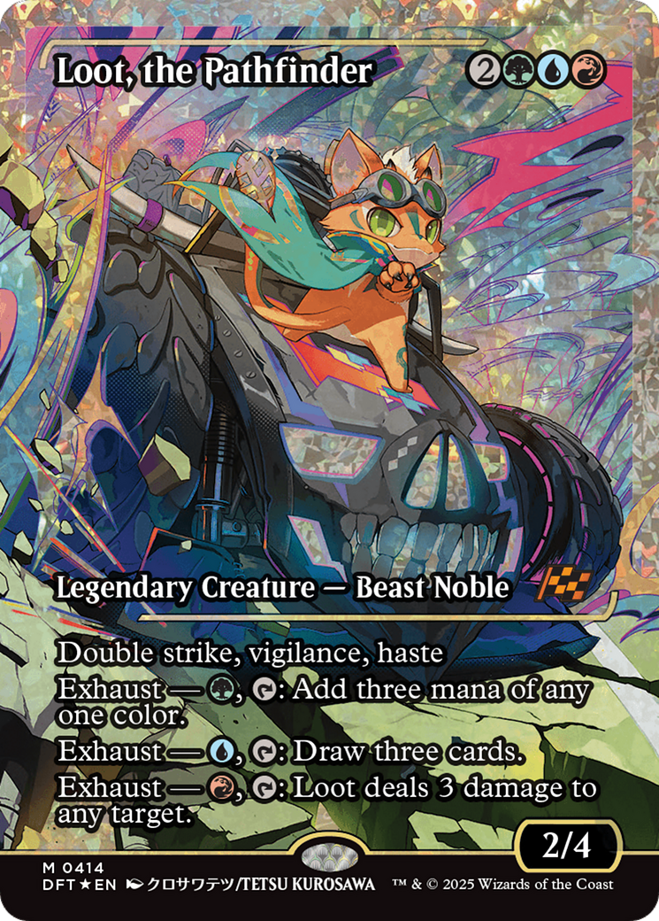 Loot, the Pathfinder (Showcase) (Fracture Foil) [Aetherdrift] - Trinity Hobby