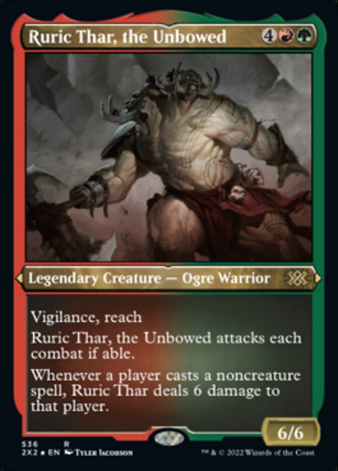 Ruric Thar, the Unbowed (Foil Etched) [Double Masters 2022] - Trinity Hobby