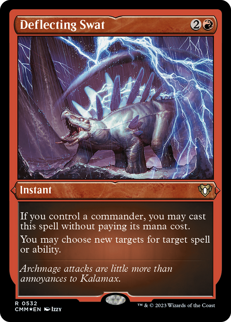 Deflecting Swat (Foil Etched)  [Foil]  (CMM-532) - [Commander Masters] - Trinity Hobby