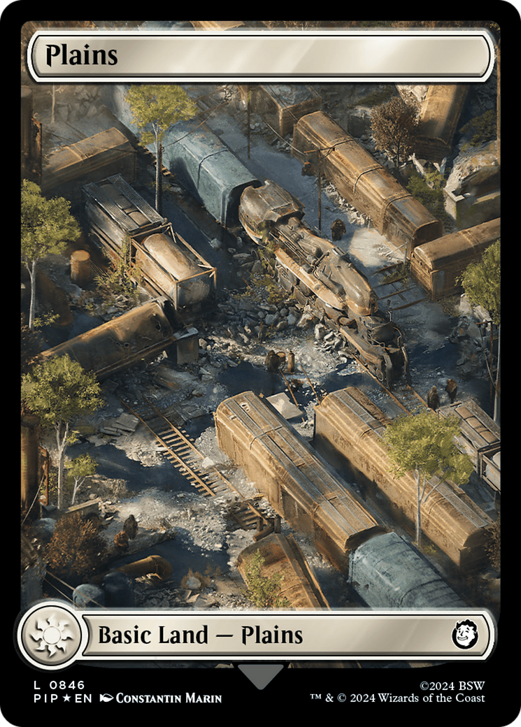 Plains (0846) (Surge Foil) [Fallout] - Trinity Hobby