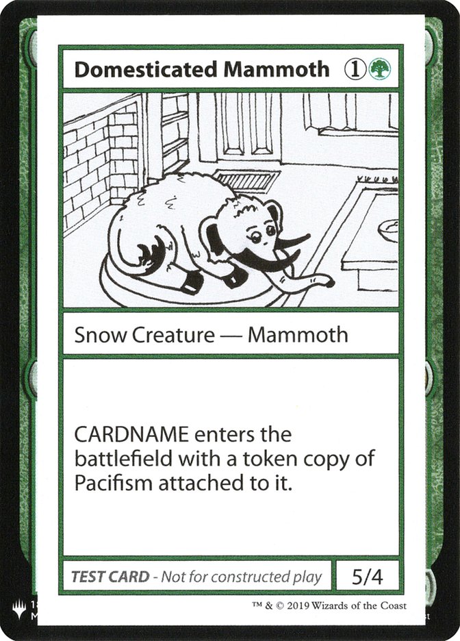 Domesticated Mammoth [Mystery Booster Playtest Cards] - Trinity Hobby