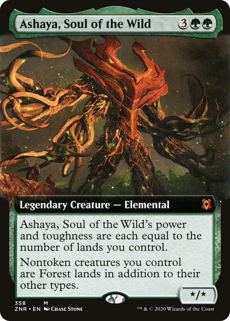 Ashaya, Soul of the Wild (Extended Art) [Zendikar Rising] - Trinity Hobby