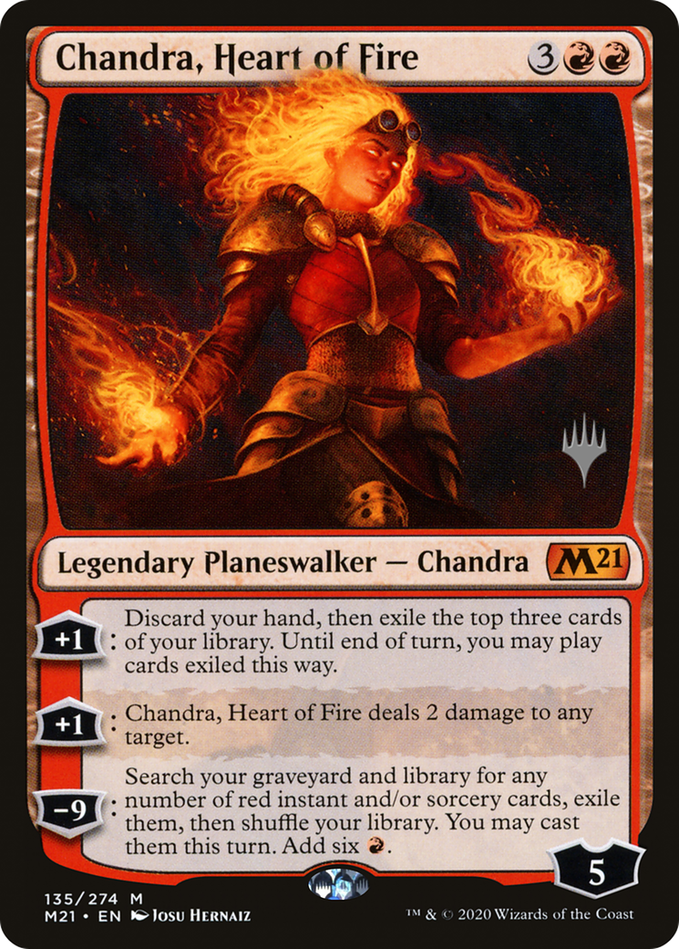 Chandra, Heart of Fire (Promo Pack) [Core Set 2021 Promos] - Trinity Hobby