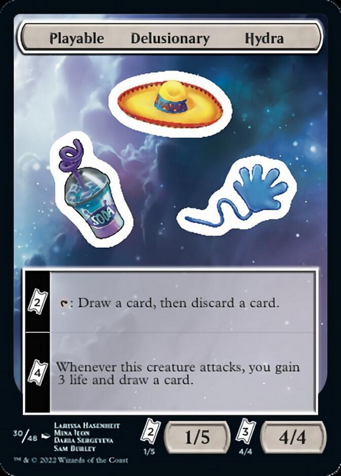 Playable Delusionary Hydra [Unfinity Stickers] - Trinity Hobby