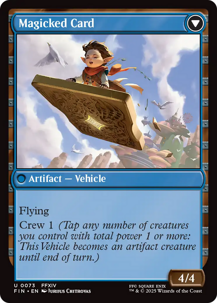 Sidequest: Card Collection // Magicked Card  [Foil]  (FIN-073) - [FINAL FANTASY]: (enchantment) - Trinity Hobby