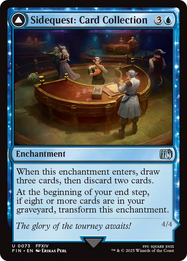 Sidequest: Card Collection // Magicked Card  [Foil]  (FIN-073) - [FINAL FANTASY]: (enchantment) - Trinity Hobby