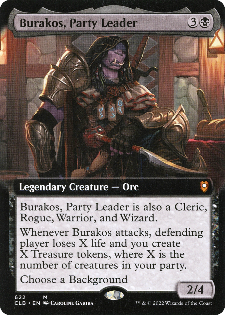 Burakos, Party Leader (Extended Art) [Commander Legends: Battle for Baldur's Gate] - Trinity Hobby