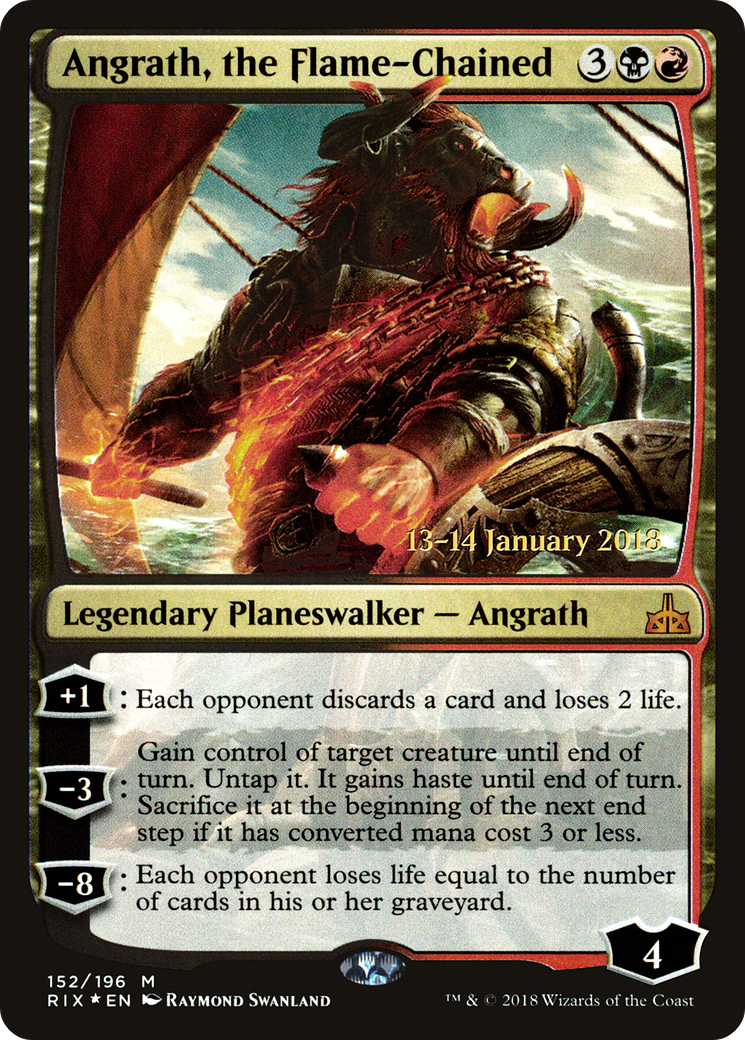 Angrath, the Flame-Chained [Rivals of Ixalan Prerelease Promos] - Trinity Hobby