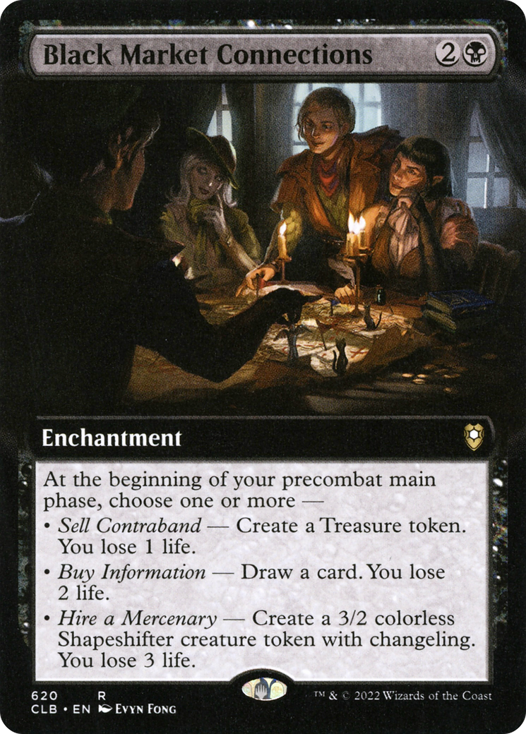 Black Market Connections (Extended Art) [Commander Legends: Battle for Baldur's Gate] - Trinity Hobby