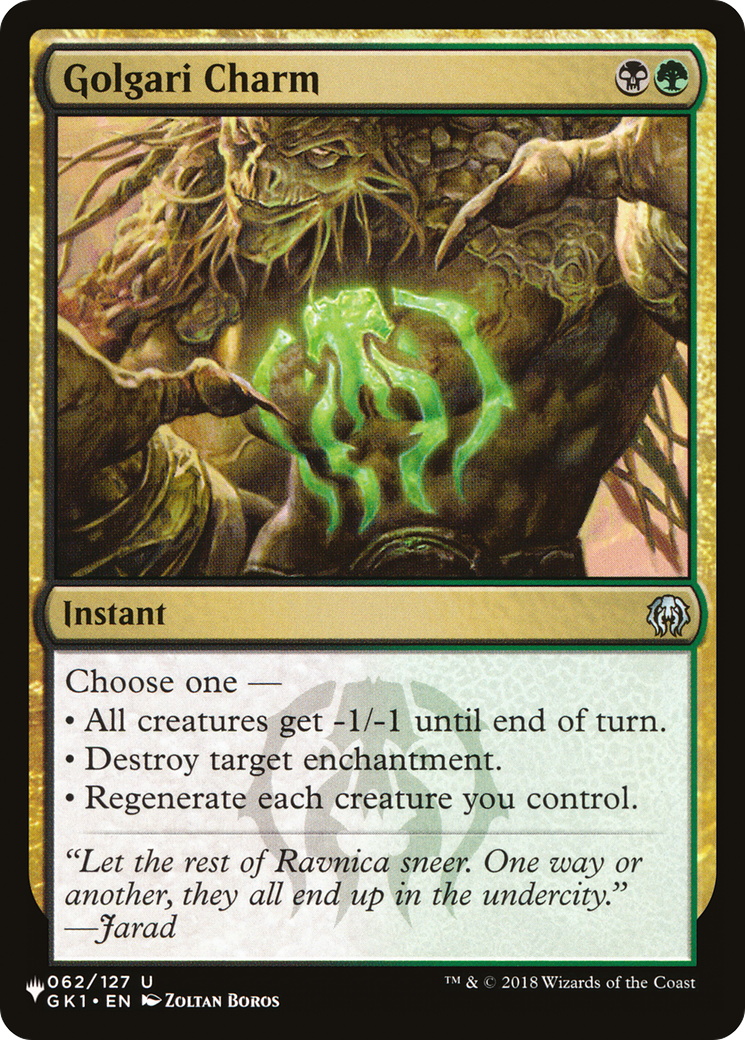 Golgari Charm [The List] - Trinity Hobby