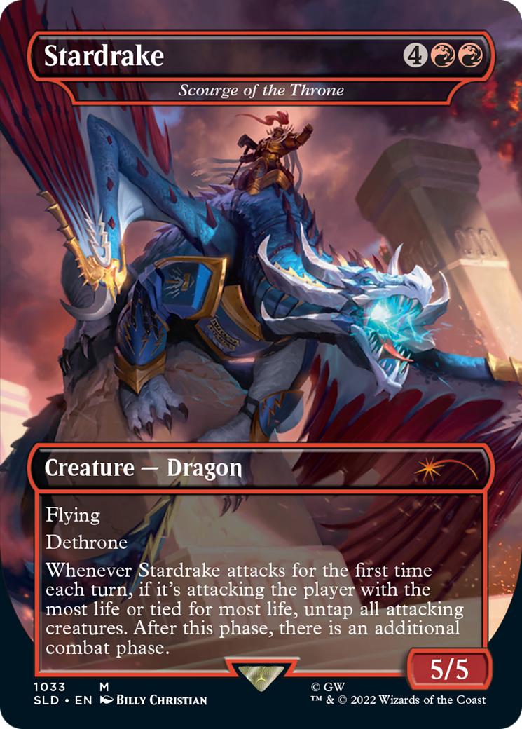 Stardrake - Scourge of the Throne (Borderless) [Secret Lair Drop Series] - Trinity Hobby