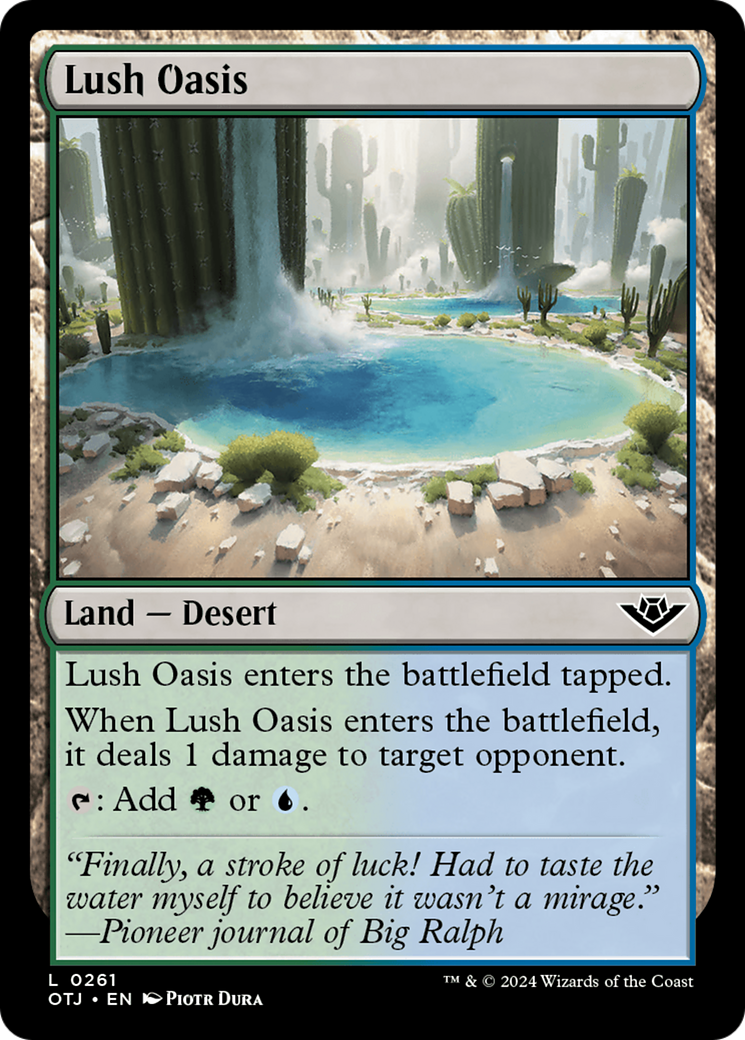 Lush Oasis [Outlaws of Thunder Junction] - Trinity Hobby