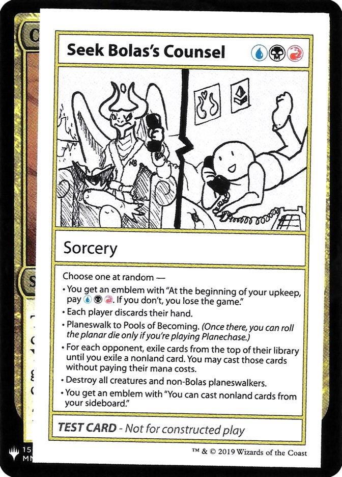 Seek Bolas's Counsel [Mystery Booster Playtest Cards] - Trinity Hobby