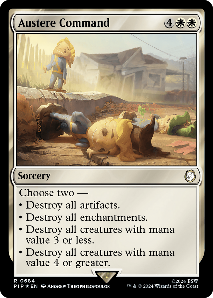 Austere Command (Surge Foil) [Fallout] - Trinity Hobby
