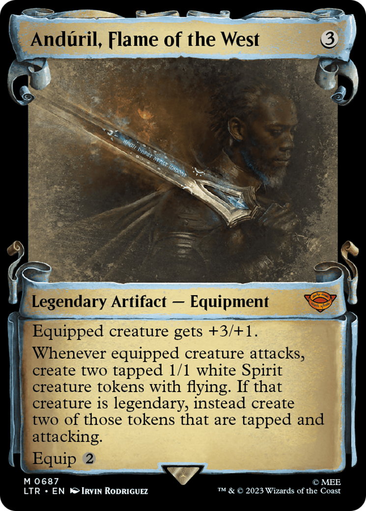 Anduril, Flame of the West [The Lord of the Rings: Tales of Middle-Earth Showcase Scrolls] - Trinity Hobby