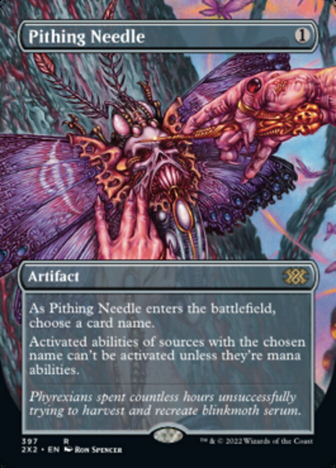 Pithing Needle (Borderless Alternate Art) [Double Masters 2022] - Trinity Hobby