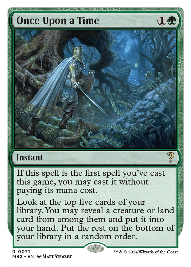 Once Upon a Time (White Border) [Mystery Booster 2] - Trinity Hobby