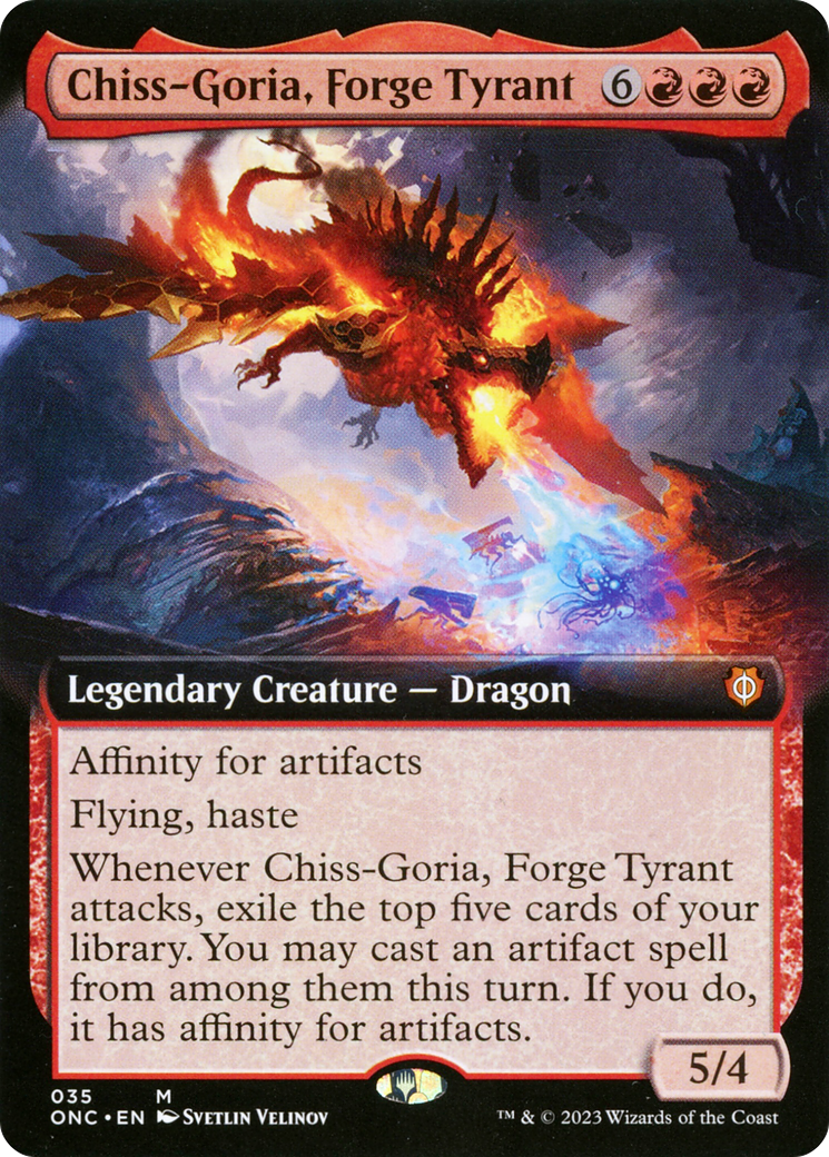 Chiss-Goria, Forge Tyrant (Extended Art) [Phyrexia: All Will Be One Commander] - Trinity Hobby