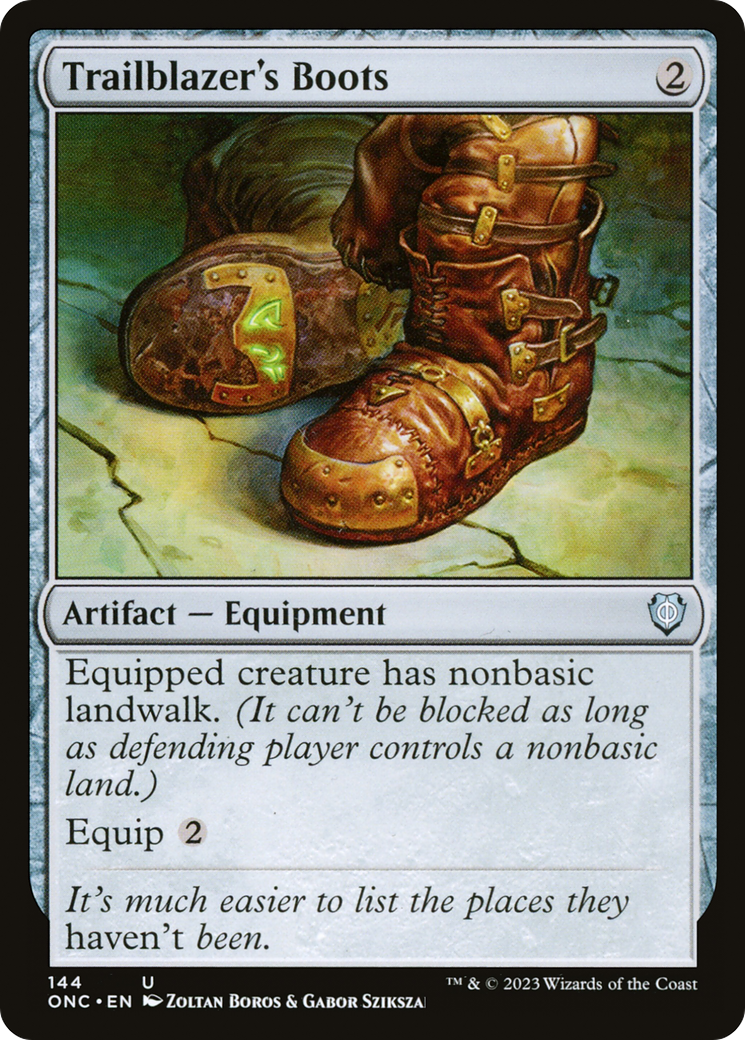 Trailblazer's Boots [Phyrexia: All Will Be One Commander] - Trinity Hobby