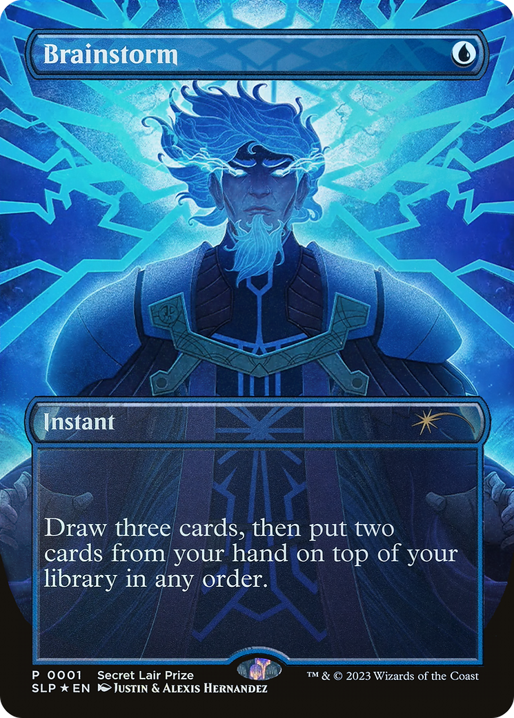 Brainstorm (Borderless) [Secret Lair Showdown] - Trinity Hobby
