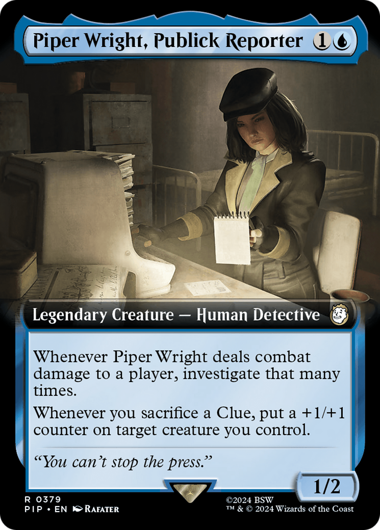 Piper Wright, Publick Reporter (Extended Art) [Fallout] - Trinity Hobby