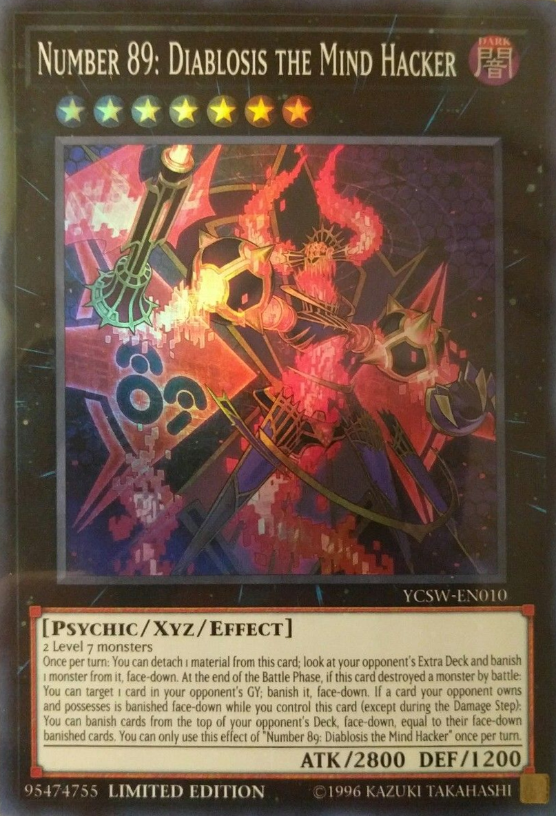 Number 89: Diablosis the Mind Hacker [YCSW-EN010] Super Rare - Trinity Hobby