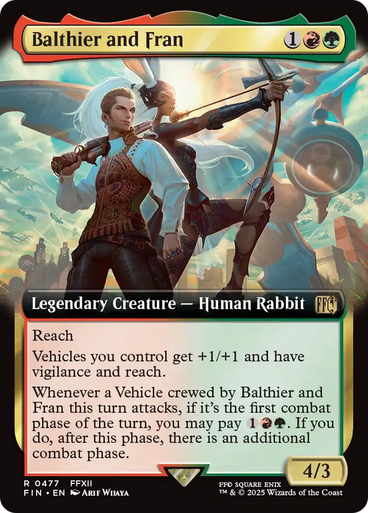 Balthier and Fran (Extended Art)  [Foil]  (FIN-477) - [FINAL FANTASY]: (Extended Art) - Trinity Hobby