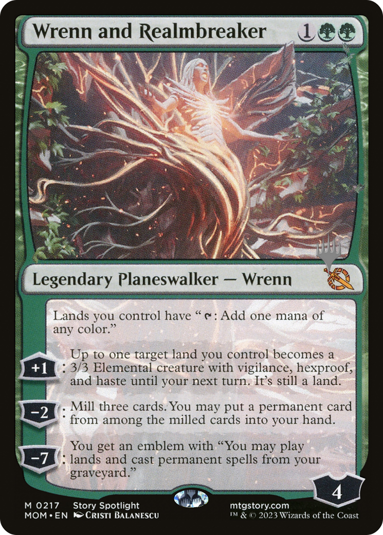 Wrenn and Realmbreaker (Promo Pack) [March of the Machine Promos] - Trinity Hobby