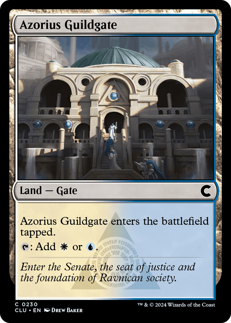Azorius Guildgate [Ravnica: Clue Edition] - Trinity Hobby