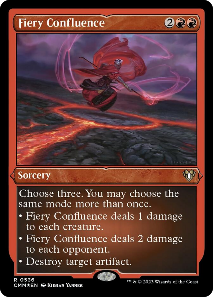 Fiery Confluence (Foil Etched) [Commander Masters] - Trinity Hobby