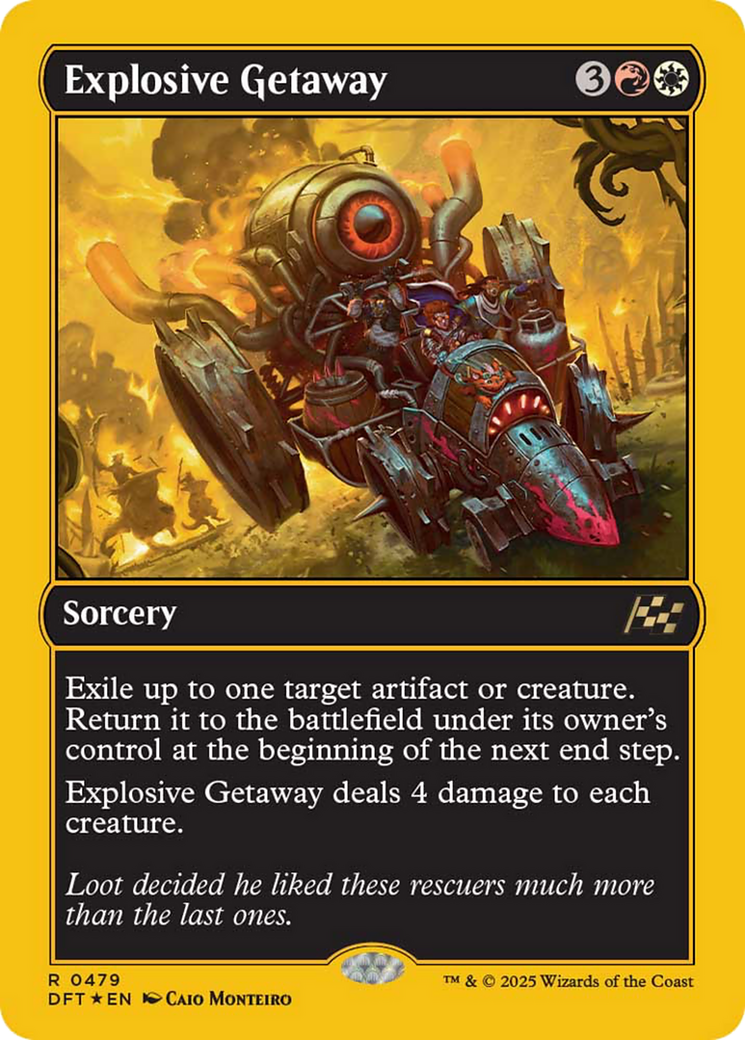 Explosive Getaway (First-Place Foil) [Aetherdrift] - Trinity Hobby