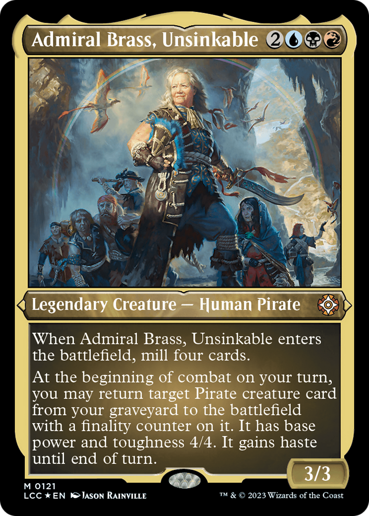 Admiral Brass, Unsinkable (Display Commander) [The Lost Caverns of Ixalan Commander] - Trinity Hobby
