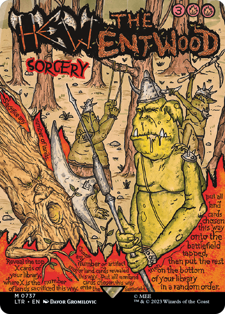 Hew the Entwood (Borderless Poster) [The Lord of the Rings: Tales of Middle-Earth] - Trinity Hobby