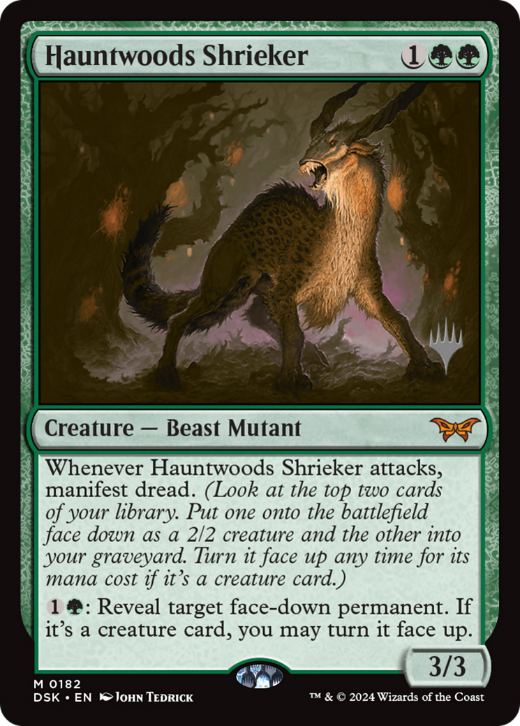 Hauntwoods Shrieker (Promo Pack) [Duskmourn: House of Horror Promos] - Trinity Hobby