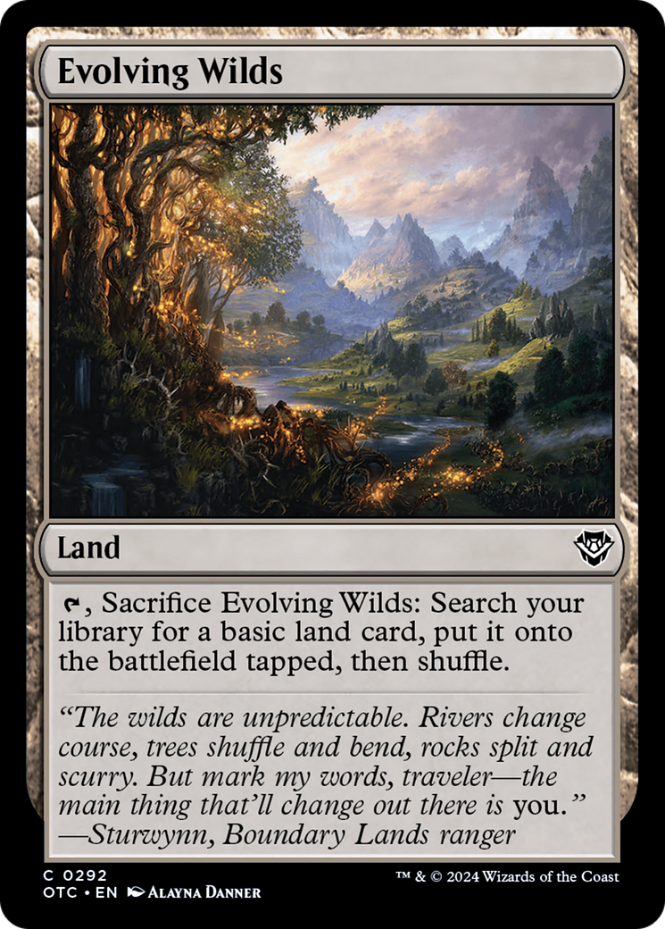Evolving Wilds [Outlaws of Thunder Junction Commander] - Trinity Hobby