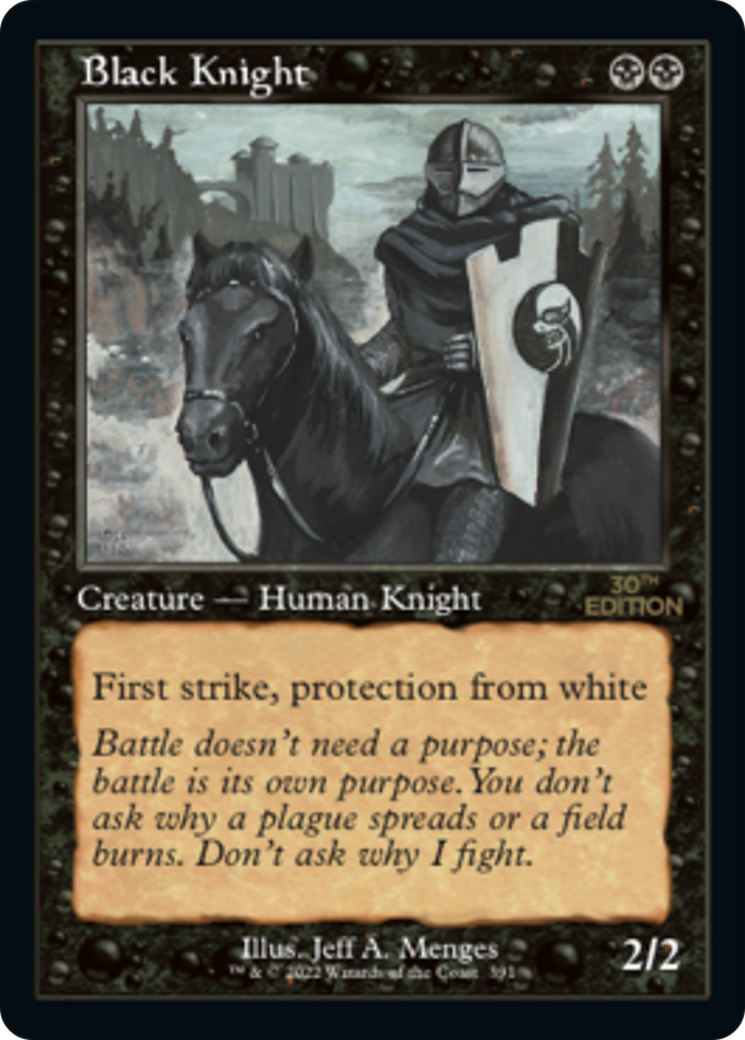 Black Knight (Retro) [30th Anniversary Edition] - Trinity Hobby