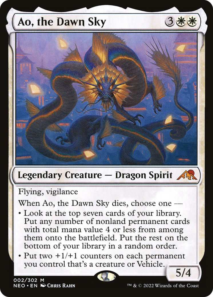 Ao, the Dawn Sky [Kamigawa: Neon Dynasty] - Trinity Hobby