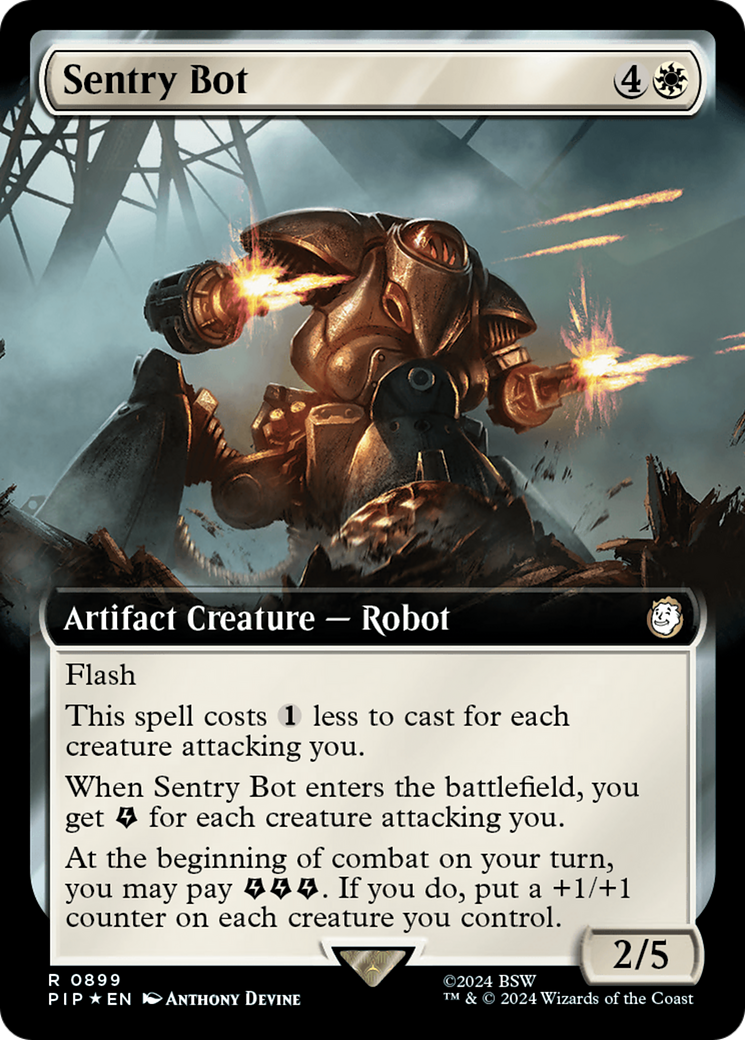 Sentry Bot (Extended Art) (Surge Foil) [Fallout] - Trinity Hobby