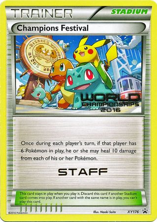 Champions Festival 2016 Staff (XY176) [XY: Black Star Promos] - Trinity Hobby