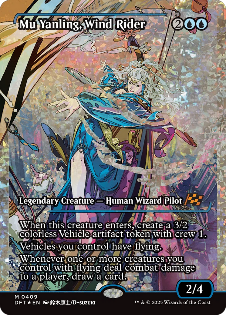 Mu Yanling, Wind Rider (Showcase) (Fracture Foil) [Aetherdrift] - Trinity Hobby