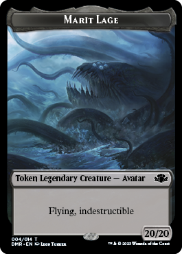 Insect // Marit Lage Double-Sided Token [Dominaria Remastered Tokens] - Trinity Hobby