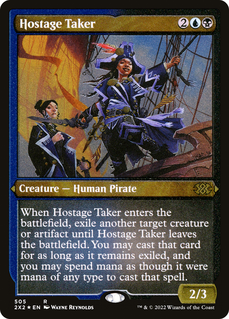 Hostage Taker (Foil Etched)  [Foil]  (2X2-505) - [Double Masters 2022] - Trinity Hobby