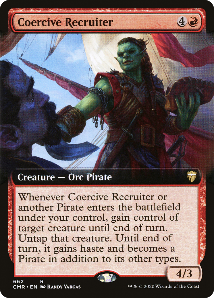 Coercive Recruiter (Extended Art) [Commander Legends] - Trinity Hobby