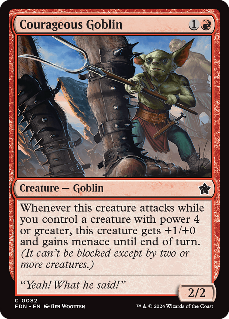 Courageous Goblin [Foundations] - Trinity Hobby