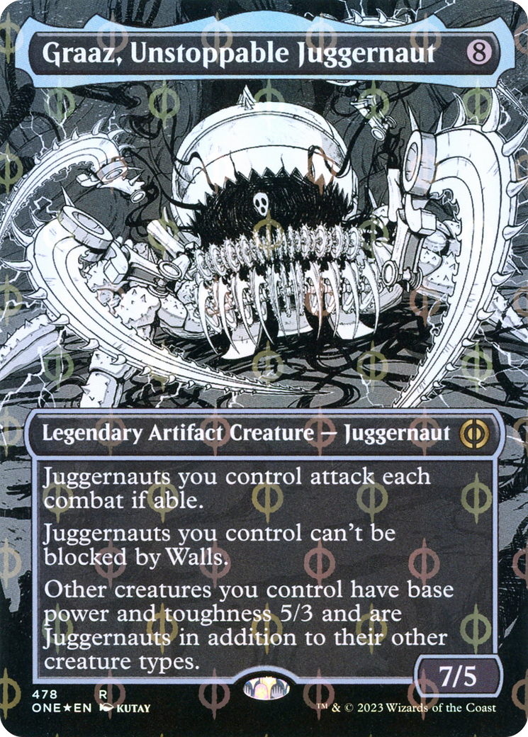 Graaz, Unstoppable Juggernaut (Feuille étape et complète du manga sans frontières) [Phyrexia : All Will Be One] 